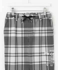 PW CIRCULUS 【MEN】チェック柄 スエードライクテーパードパンツ