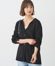 earth music&ecology 袖口スリットスキッパーカーディガン