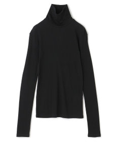 uncrave アルビニスタシフォンテレコ ハイネックカットソー（uncrave STANDARD） ブラック