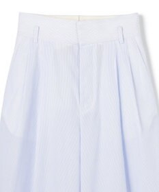 uncrave コットンクロスストライプ ワイドトラウザー