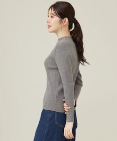 ANY SIS 【洗える】リブインナー ニット