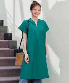 Tiaclasse 【洗える】リネンミックススキッパーシャツワンピース