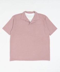 WEGO 【ユニセックス着用ITEM】フェイクレイヤードニットポロシャツ（SS）