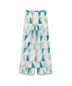 JOSEPH マーブルプリント　シルクトラウザーズ