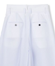 uncrave コットンクロスストライプ ワイドトラウザー