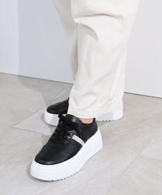 Pointer 日本製 本革ボリューム厚底スニーカー