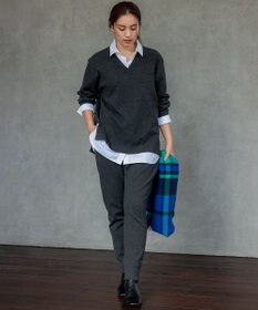 23区 L 【Lサイズ限定】ヴィスコースストレッチ ジョグ パンツ