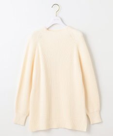 ANY SIS 【洗える・セットアップ可】アンチピリング変形畔 ボトルネック ニット