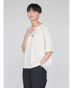 AMERICAN HOLIC 接触冷感バックタック袖折り返しカットプルオーバー