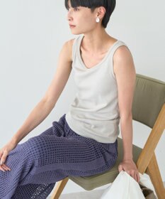 AMERICAN HOLIC ラメテレコタンクトップ