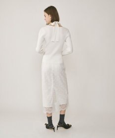 GRACE CONTINENTAL ボウタイリブニットトップ