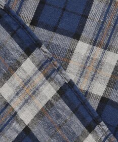 JOSEPH ABBOUD MOUNTAIN 【サスティナブル】オーガニックラフィーチェック シャツ