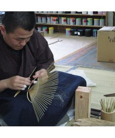 PRESENTERS ROOM 美濃和紙 水うちわ 小判型(アザミ)