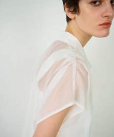 GRACE CONTINENTAL ギャザーシャツ