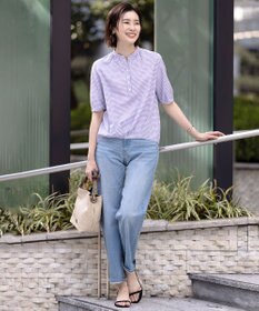 J.PRESS LADIES 【洗える】BASIC STRETCH DENIM ボーイフィット パンツ