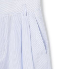 uncrave コットンクロスストライプ ワイドトラウザー