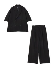 CRAFT STANDARD BOUTIQUE 半袖ダブルテーラードセットアップ