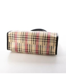 UNBILLION cachecache チェック柄ポリプロピレンシートトートバッグ