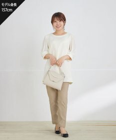 Tiaclasse 【洗える】ストレッチサイドラインパンツ