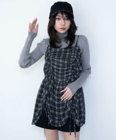 WEGO ドロストデザインキャミワンピース