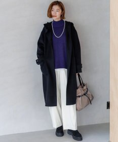 23区 【~8/23まで受注生産/受注限定カラー】MANTECOPureリバー フーデッド ロングコート