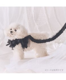PET PARADISE cherircouture フリフリハーネス 《ブラック》 小型犬 Ｓ