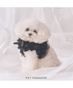 PET PARADISE cherircouture フリフリハーネス 《ブラック》 小型犬 Ｓ