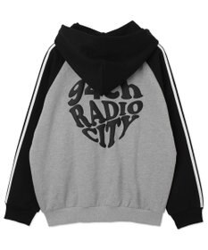 WEGO 【ユニセックス着用ITEM】ラグラングラフィックZIPパーカー