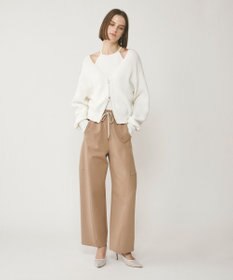 GRACE CONTINENTAL ハイゲージ畦ニットカーディガン