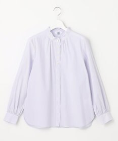 J.PRESS LADIES 【洗える】 BEZ VEGA フリル ストライプ ブラウス