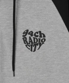 WEGO 【ユニセックス着用ITEM】ラグラングラフィックZIPパーカー