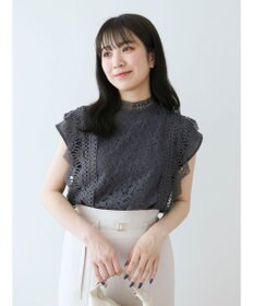 Green Parks ・Ｐｅｔｉｔ　Ｆｌｅｕｒ　フレンチレーシ－ブラウス