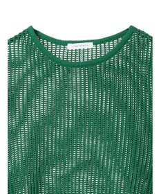 AMERICAN HOLIC 透かし編みメッシュニットプルオーバー