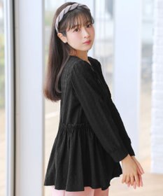 Tiaclasse L ダイヤ柄ジャガードパフスリチュニック