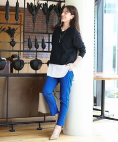 Tiaclasse 【接触冷感・洗える】はき痩せ美脚パンツ