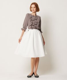 TOCCA 【WEB限定カラーあり】【消臭・洗える】RIBBON LABYRINTH JACQUARDスカート