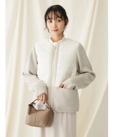 CRAFT STANDARD BOUTIQUE 中綿×ニット切替ジャケット