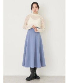 earth music&ecology ジャガードシャーリングシアートップス