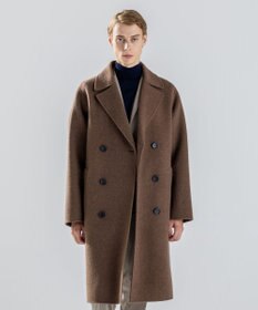 JOSEPH HOMME 【LEON掲載】【新素材】ウールキャメルリバー　ダブルブレストチェスターコート