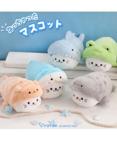 Mother garden しろたん ちびマスコット16ｃｍ 単品 《らっこいぬ / らむね / ゴマフアザラシ / サメ / カエル》