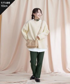 Tiaclasse 【洗える】裏ベロアジョーゼットジョグパンツ