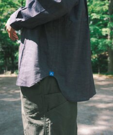 SHARE PARK MENS 【UVカット・撥水・ストレッチ】イージーデニムレギュラーカラーシャツ