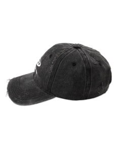 WEGO ダメージロゴ刺繍キャップ