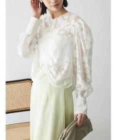 Green Parks AnriettMusee 花柄オパールシャーリングブラウス