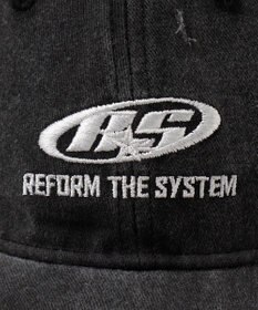 WEGO ダメージロゴ刺繍キャップ