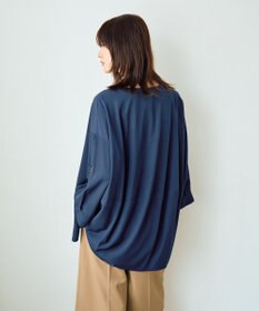YECCA VECCA 2wayドロストスリーブバンドカラーシャツ