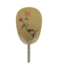 PRESENTERS ROOM 美濃和紙 水うちわ 小判型(アザミ)
