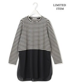 ICB L 【WEB限定・洗える】 シアージャージーコンビ カットソー