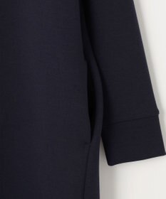 自由区 L 【WEB限定・洗える】マットストレッチダンボールフーディー ワンピース