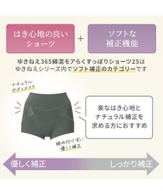 BRADELIS New York 【Yukine inc. 】ゆきねえ365綿混モアらくすっぽりショーツ25 深め 補正下着 補整